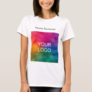 T-shirt Custom Business Votre Logo Ici Femmes Employées