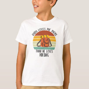 T-shirt CUSTOM Dada M'Aime Plus Qu'Il N'Aime Randonnée