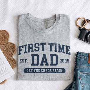 T-shirt Custom First Time Papa Funny New Papa Fête des pèr