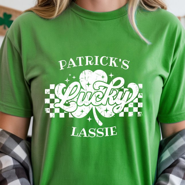 T-shirt Custom Girlfriend's Name St Patrick's Day Lucky  (Custom Girlfriend's Name St Patrick's Day Lucky T-Shirt)