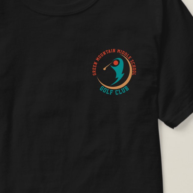 T-shirt Custom Golf School Club League Nom Numéro (Créateur téléchargé)