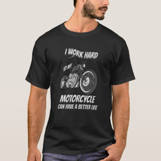 T-shirt Custom Motorbike Bobber Style Bike Men's  Motorcyc