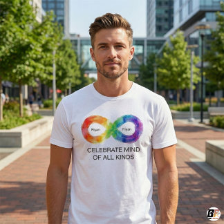 T-shirt Custom Name Neurodiversity Awareness Celebrate Min