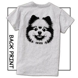 T-shirt Custom Name Or Text Pop Art Pomeranian Mom