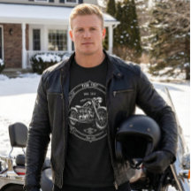 Custom Name Vintage Motorcycle Gift Shirt