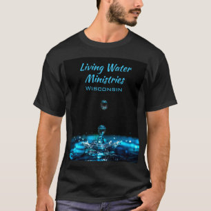 T-shirt Custom Religion Ministère Bleu Eau Noire