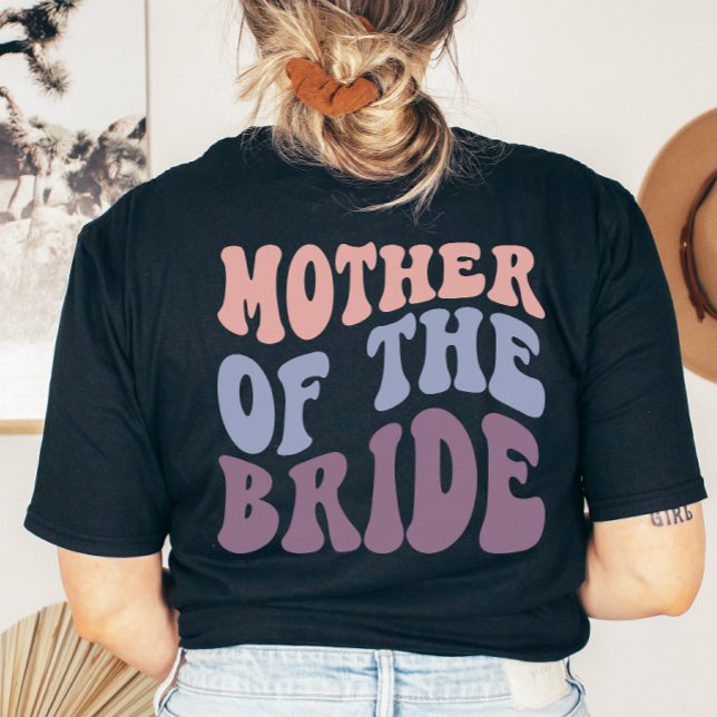 T-shirt Custom Retro Mère de la Mariée Mariage (Créateur téléchargé)