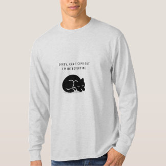 T-shirt Custom Sorry I'm Introverting Cat Men’s