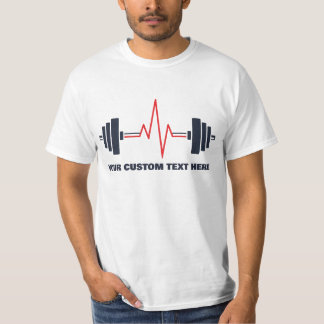 T-shirt Custom Text Gym Fitness Motivation