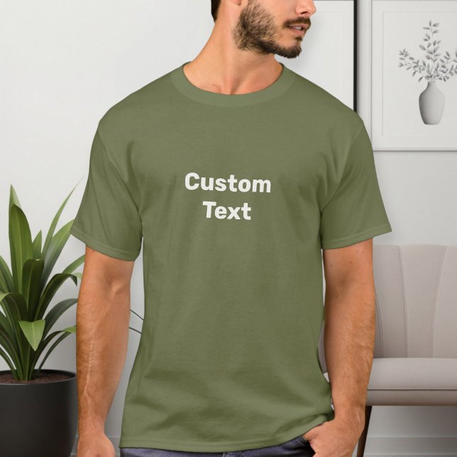 T-shirt Custom text T-shirt, choose your text (Créateur téléchargé)