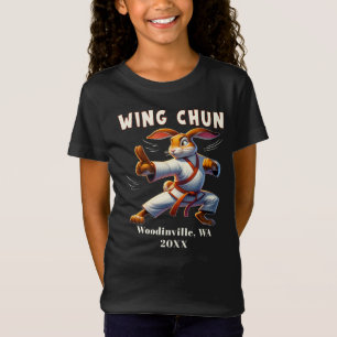 T-Shirt Custom Wing Chun Martial Arts Lieu Date Nom