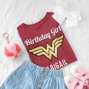 T-shirt Custom Wonder Woman Golden Logo Anniversaire