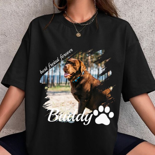 T-shirt custom your own Name and Photo personalized dog  (Créateur téléchargé)