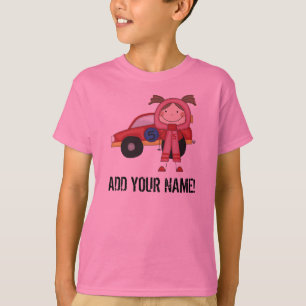 T-shirt customisé de pilote de voiture de course