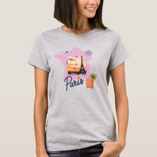 T-shirt Customizable Travel Themed Paris Shirt