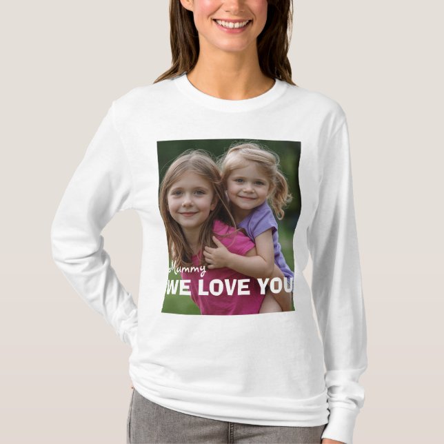 T-shirt Customized with 2 and text (Devant)