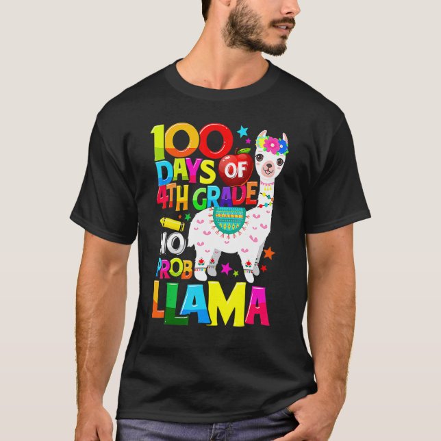 T-shirt Cute 100th Day Of School 100 Days Smarter 4th Grad (Devant)