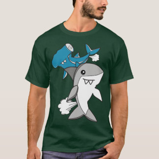 T-shirt Cute Adulte requinFunny Farting Requin