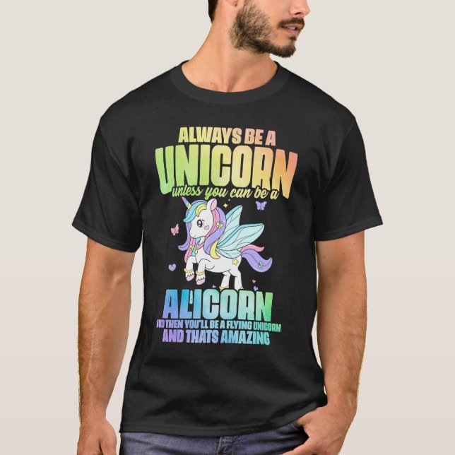 T-shirt Cute Alicorn Magique Unicorn Imaginaire Legendaire (Devant)