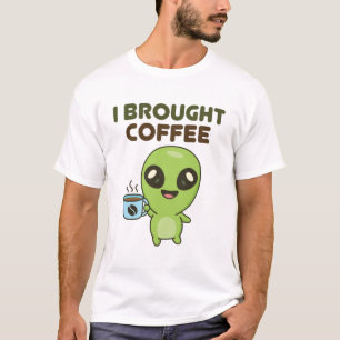 T-shirt Cute Alien J'Ai Apporté Du Café