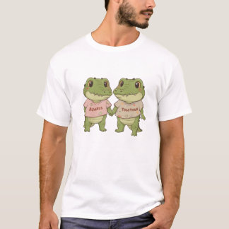 T-shirt Cute Always Together Crocodile Couple Matching T-S