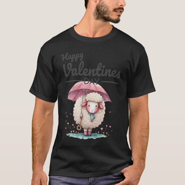 T-shirt Cute Animal Heart Panda  Happy Valentine Day  33 (Devant)