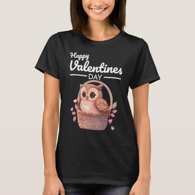 T-shirt Cute Animal Heart Panda Joyeux Saint Valentin 26 (Devant)