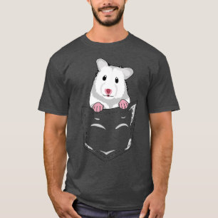 T-shirt Cute Animal Poche Le Hamster Cadeau Hamster