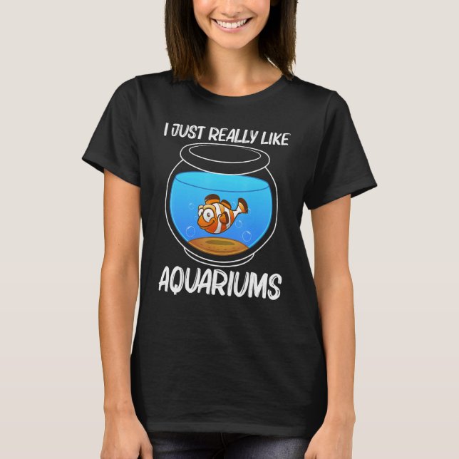 T-shirt Cute Aquarium For Men Women Aquarist Fish Tank   (Devant)