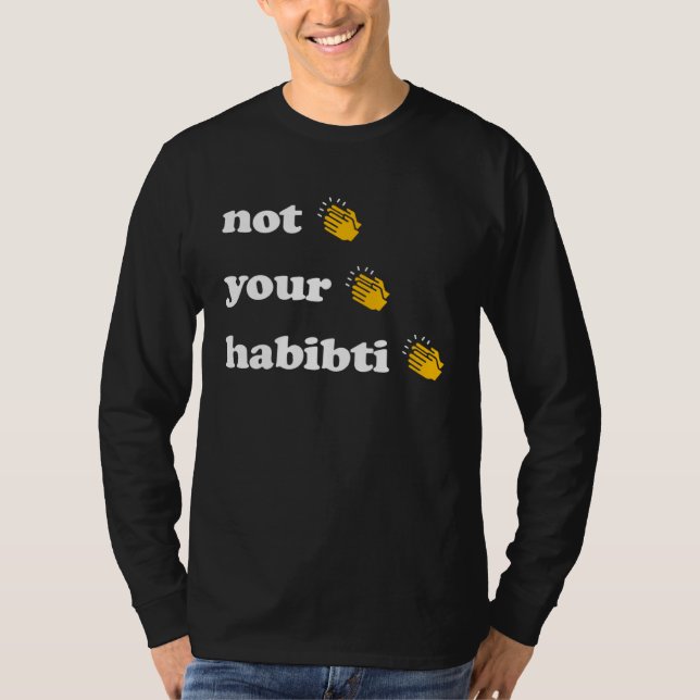 T-shirt Cute &  Arabic Habibti (Devant)