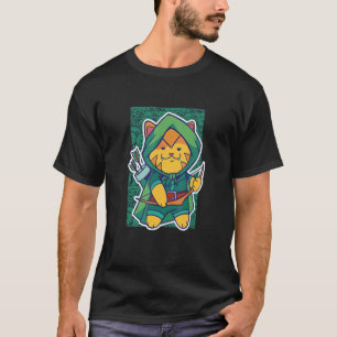 T-shirt Cute Archer Chat - Knight Archer Renaissa médiéval