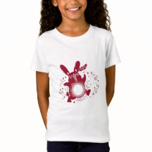Cute Artistic Rabbit Kids' T-shirt-Pequeño Soñador