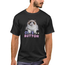 Cute As As A Button Kitty Cat