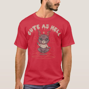 T-shirt Cute As Hell Baphomet Satan Halloween