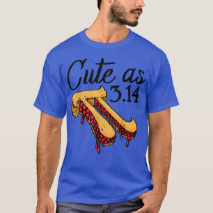 T-shirt Cute As Pi Pizza Funny Mathletics Anniversaire Pi