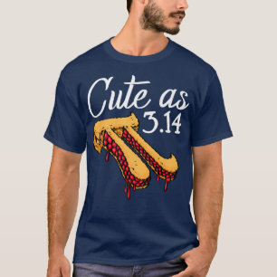 T-shirt Cute As Pi Pizza Funny Mathletics Anniversaire Pi