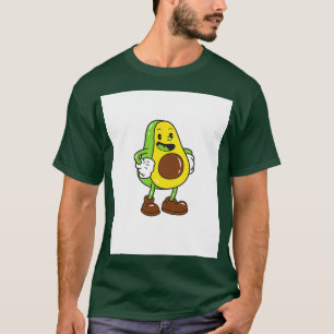 T-shirt Cute Avocado Ghost Aboocado Halloween cadeau parfa