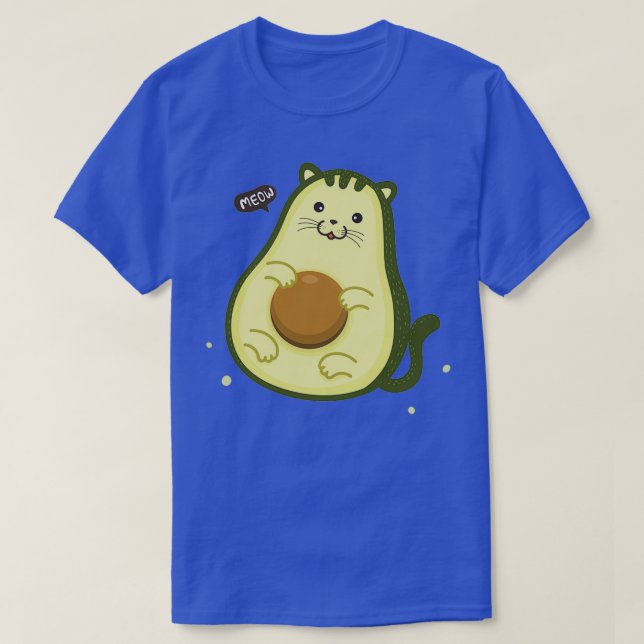 T-shirt Cute AvoCat Avocado Cat (Design devant)