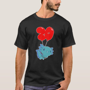 T-shirt Cute Axolotl - 20E Anniversaire - Kids Balloon Par