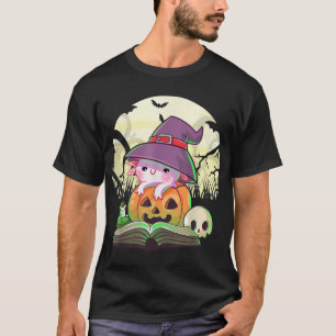 T-shirt Cute Axolotl Halloween Costume Citrouille Pastel G