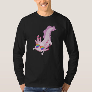 T-shirt Cute Axolotl Lesbian Gay pride Lgbt Stuff Rainbow