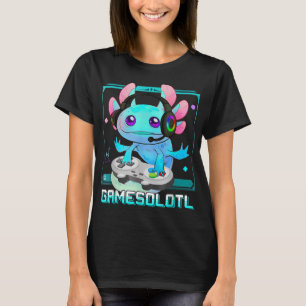 T-shirt Cute Axolotl Lover Gamesalotl Jeu Axolotl Enfants