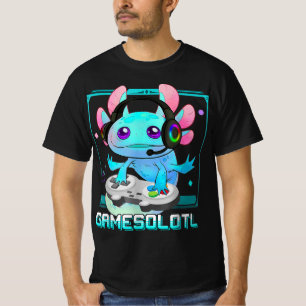 T-shirt Cute Axolotl Lover Gamesalotl Jeu Axolotl Enfants
