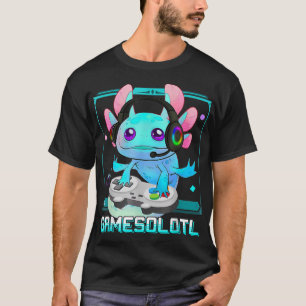 T-shirt Cute Axolotl Lover Gamesalotl Jeu Axolotl Enfants