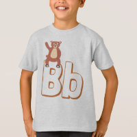 Cute B pour l'ours - Enfants ABCD English Alphabet