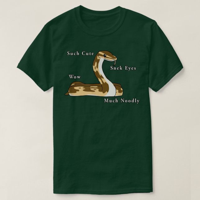 T-shirt Cute balle Python Snake (Design devant)