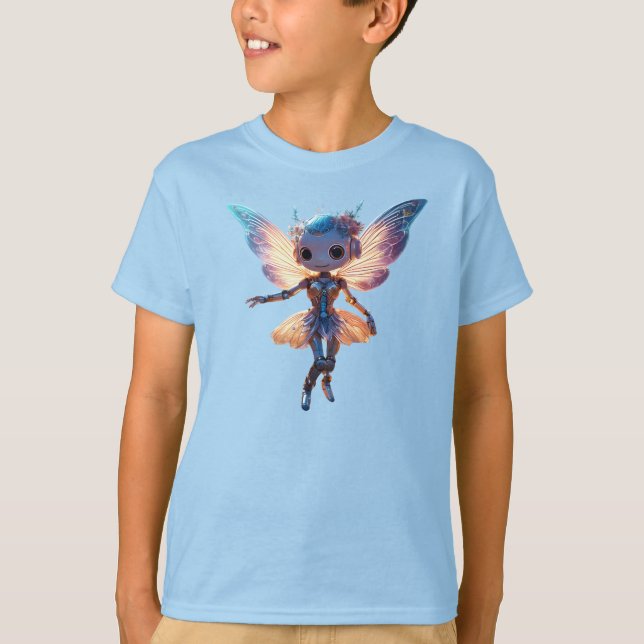 T-shirt Cute Ballerina Dancing Robot Pixie (Devant)