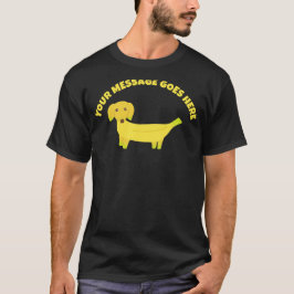 T-shirt Cute Banana Dog Personnalisé