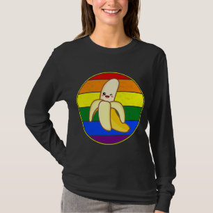 T-shirt Cute Banana Lover LGBTQ Stuffn Rainbow Kawaii Love