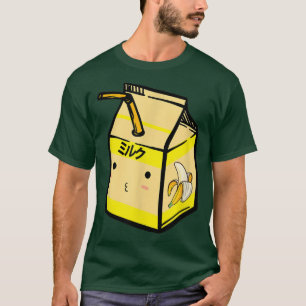 T-shirt Cute banane Lait Shake Kawaii Anime japonaise Fan